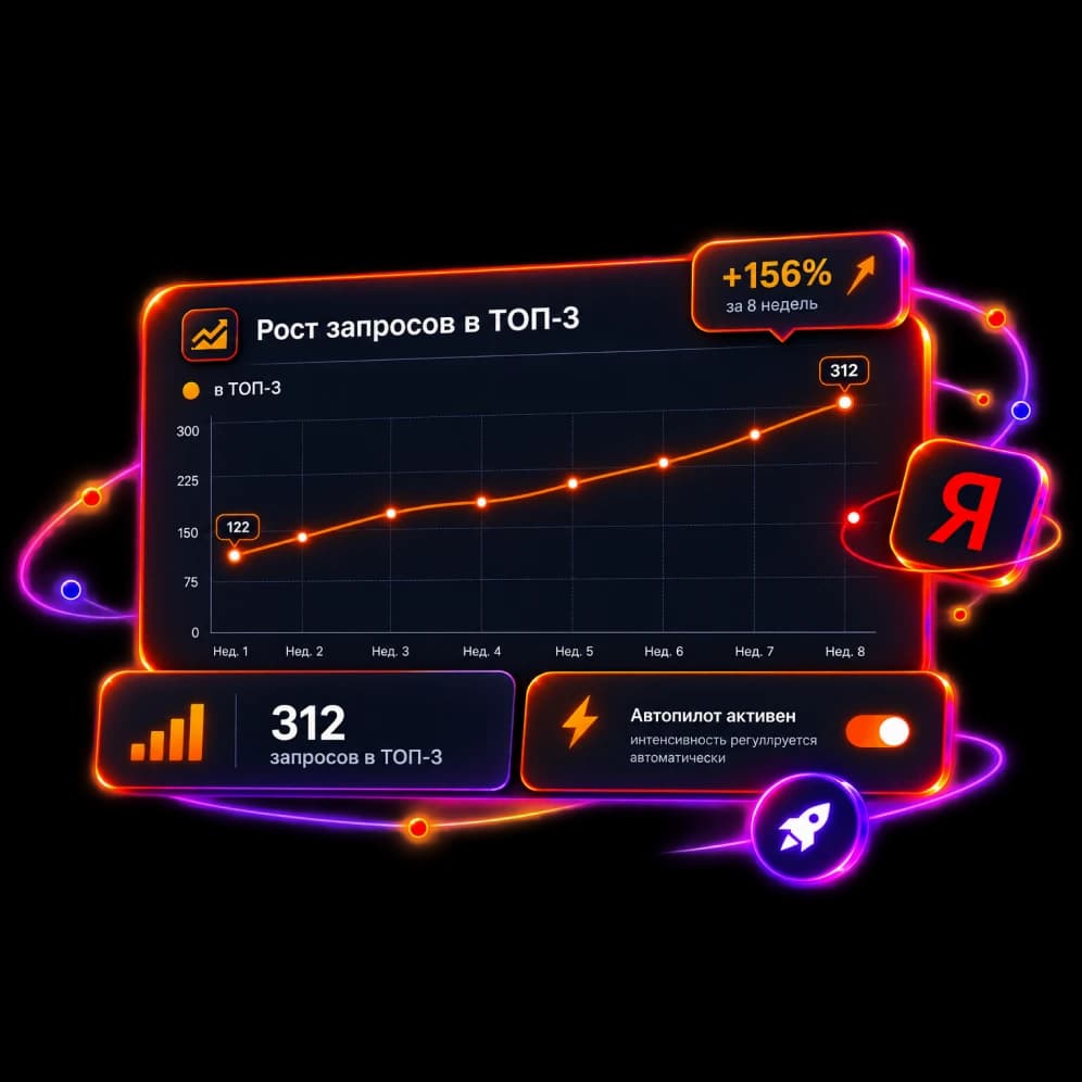 Интерфейс платформы с аналитикой сайта